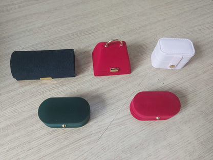 Cajita de añillos cajita de pusera cajita de aro de regalos material de tercipelo